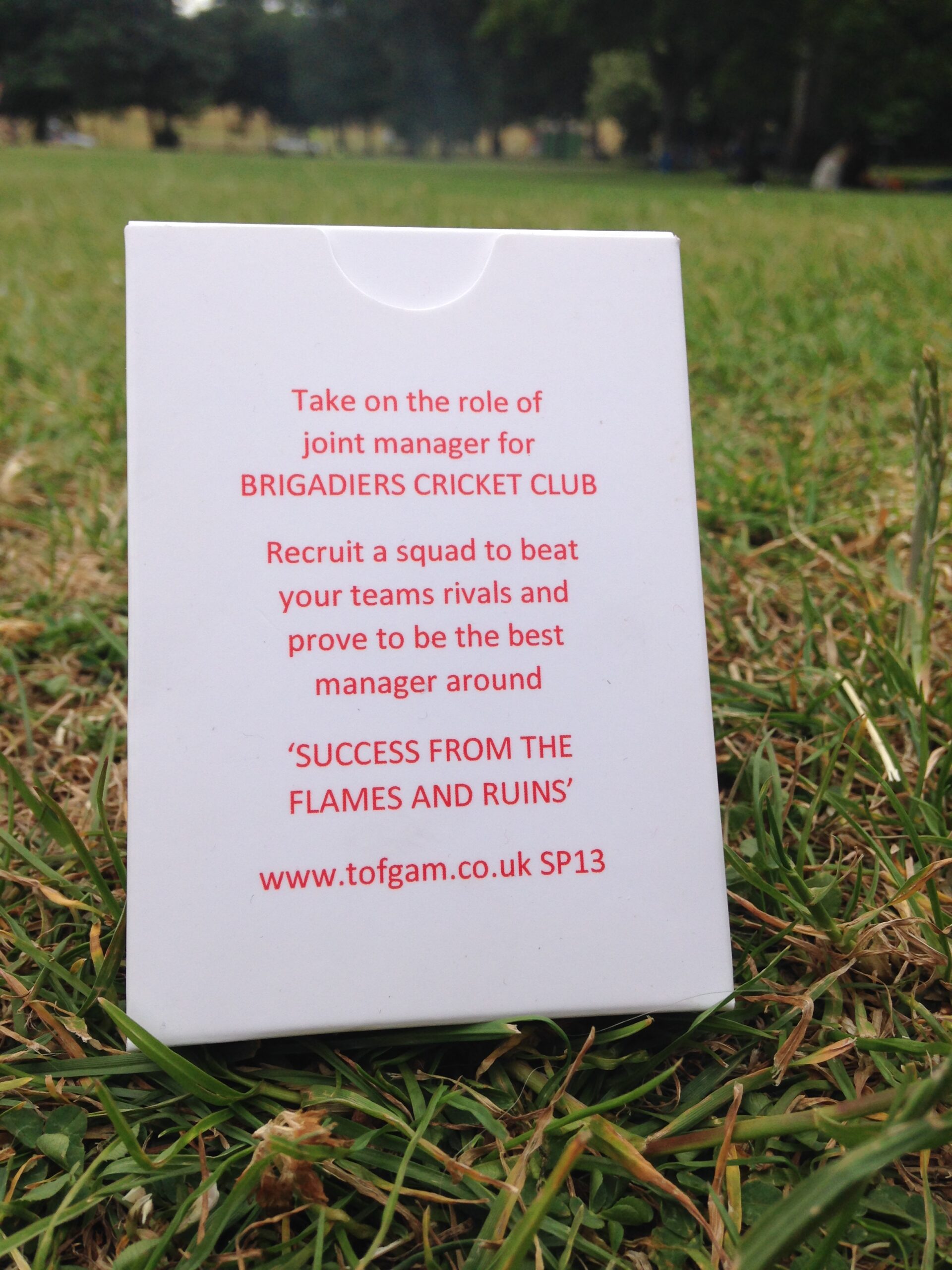 SP13 TOFGAM Brigadiers Cricket 6s Card Game - Image 6