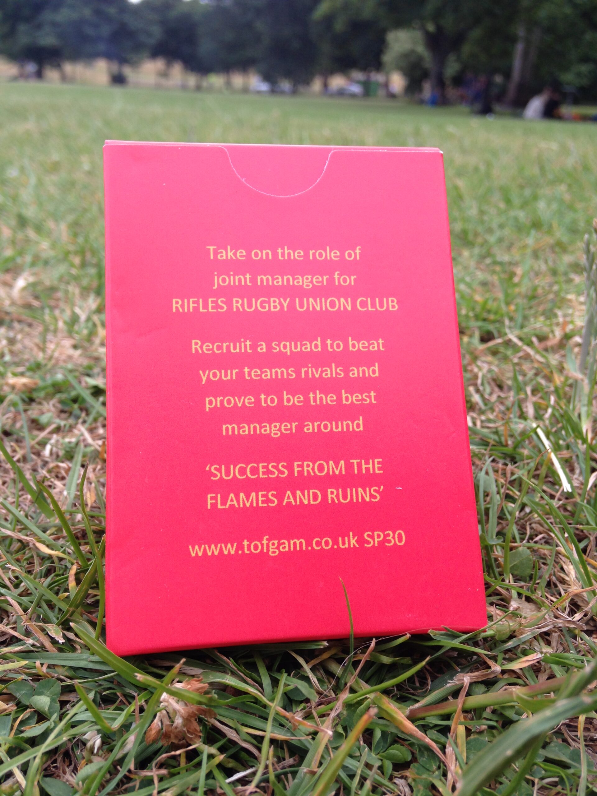 SP30 TOFGAM Rifles Rugby Union 7s Card Game - Image 6