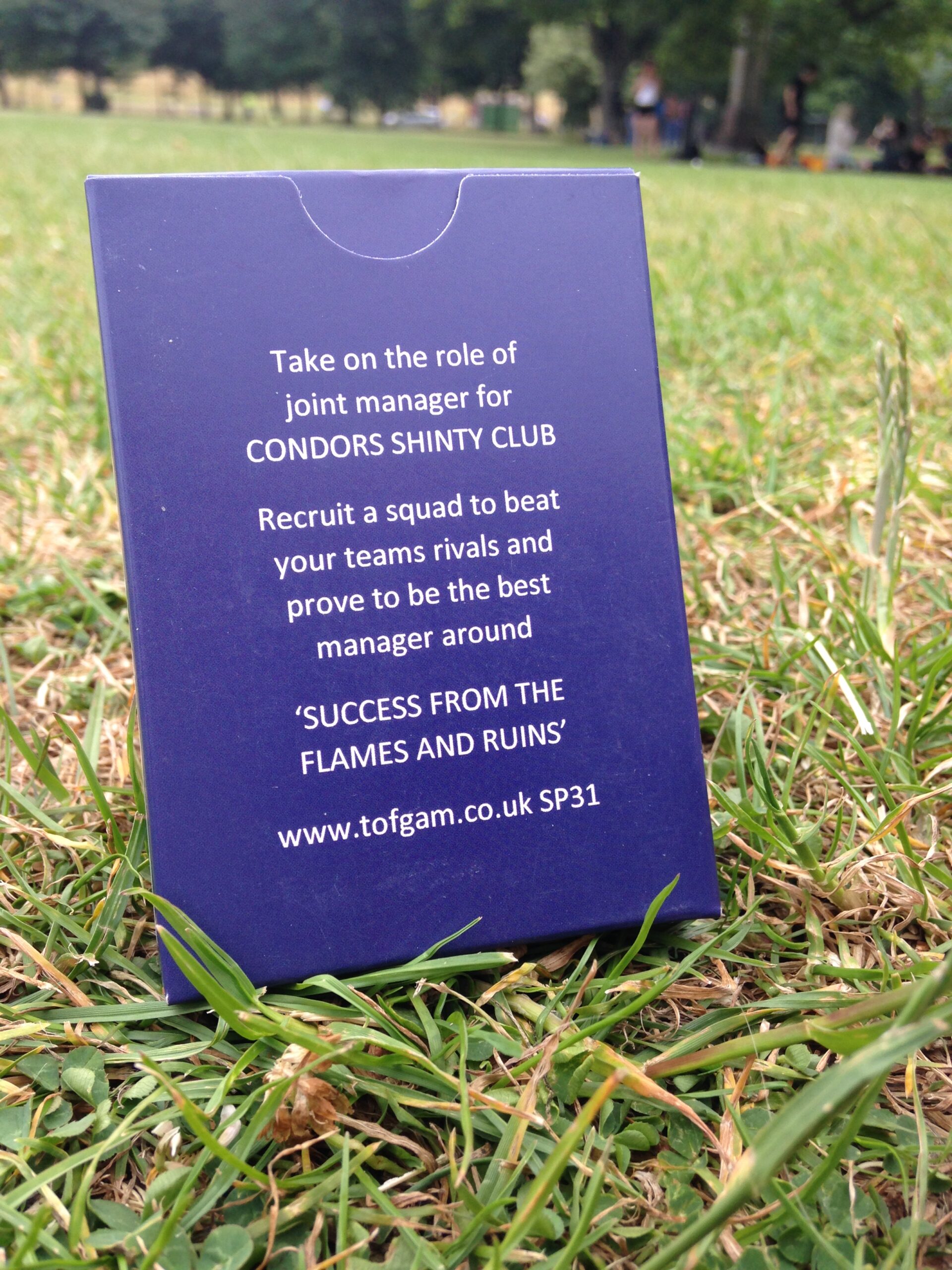 SP31 TOFGAM Condors Shinty 6s Card Game - Image 6