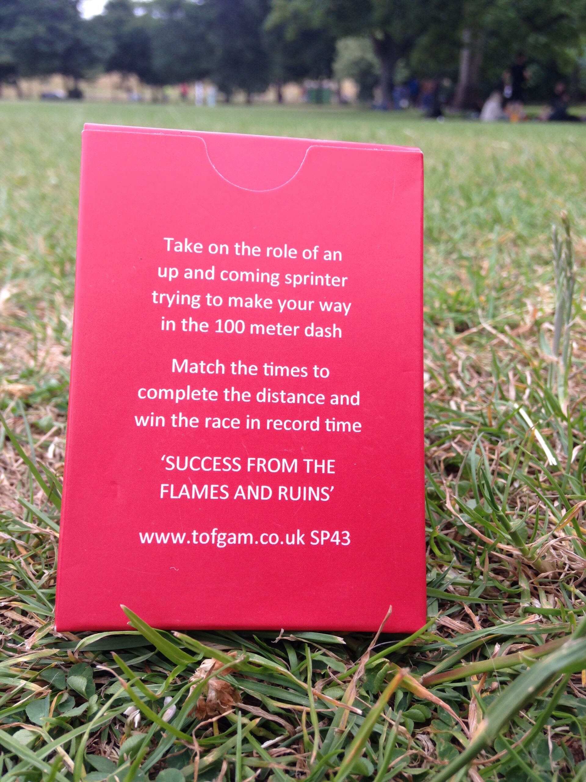 SP43 TOFGAM 100m Dash 8s Card Game - Image 6