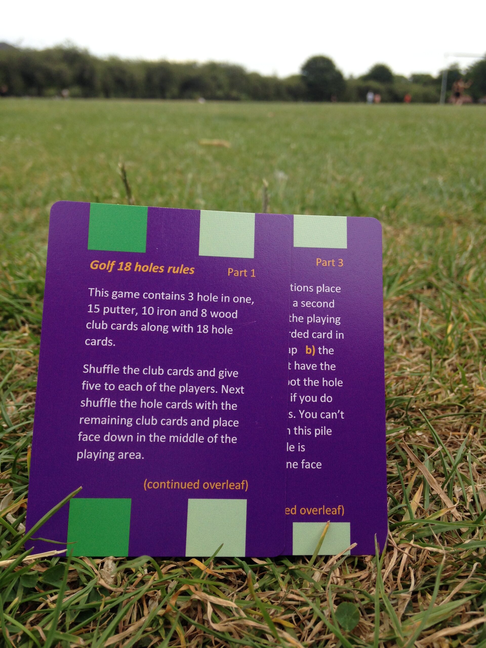 SP01 TOFGAM Windy Links 18 Hole Golf Course 5s Card Game - Image 2