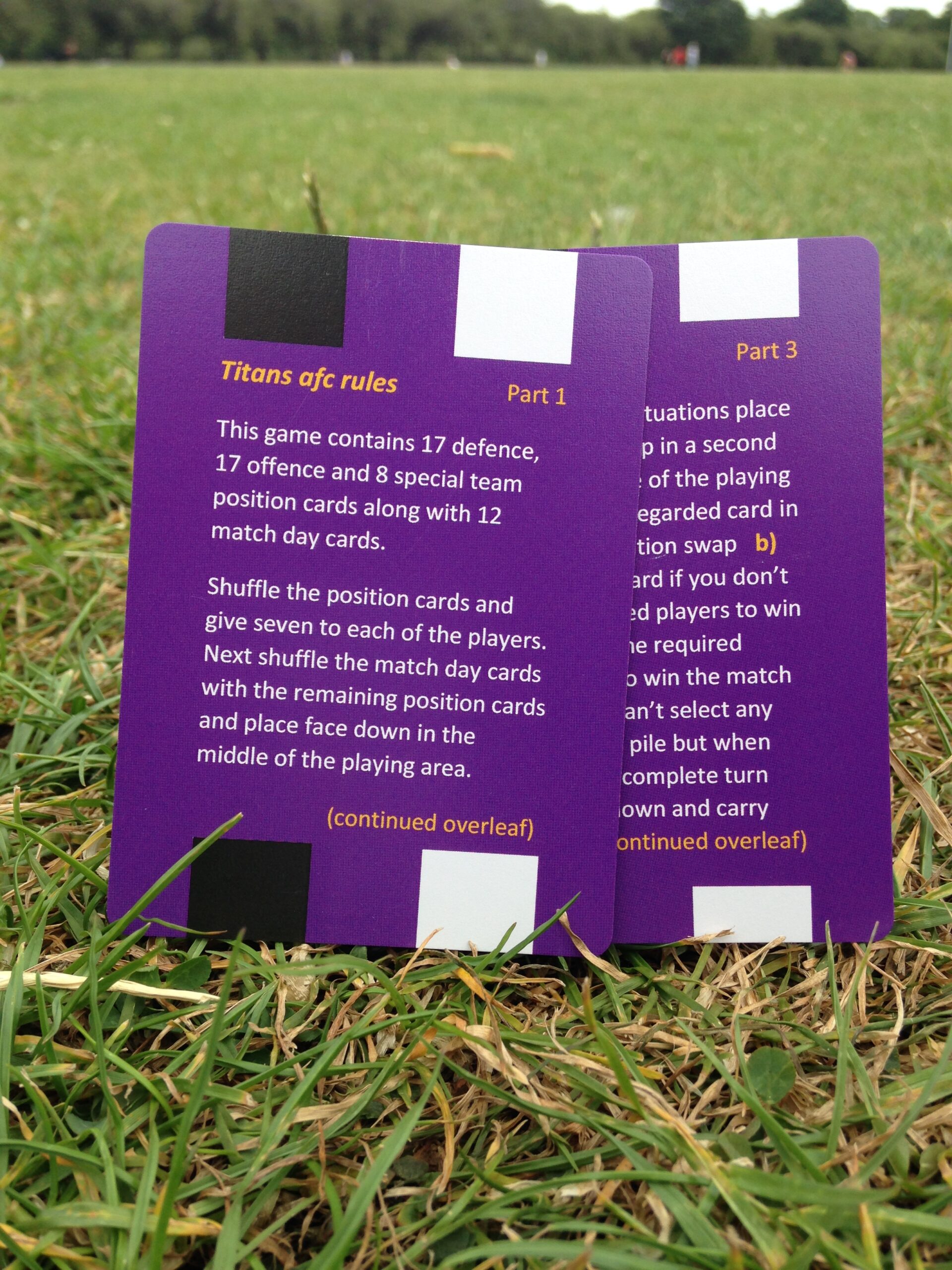 SP03 TOFGAM Titans American Football 7s Card Game - Image 2