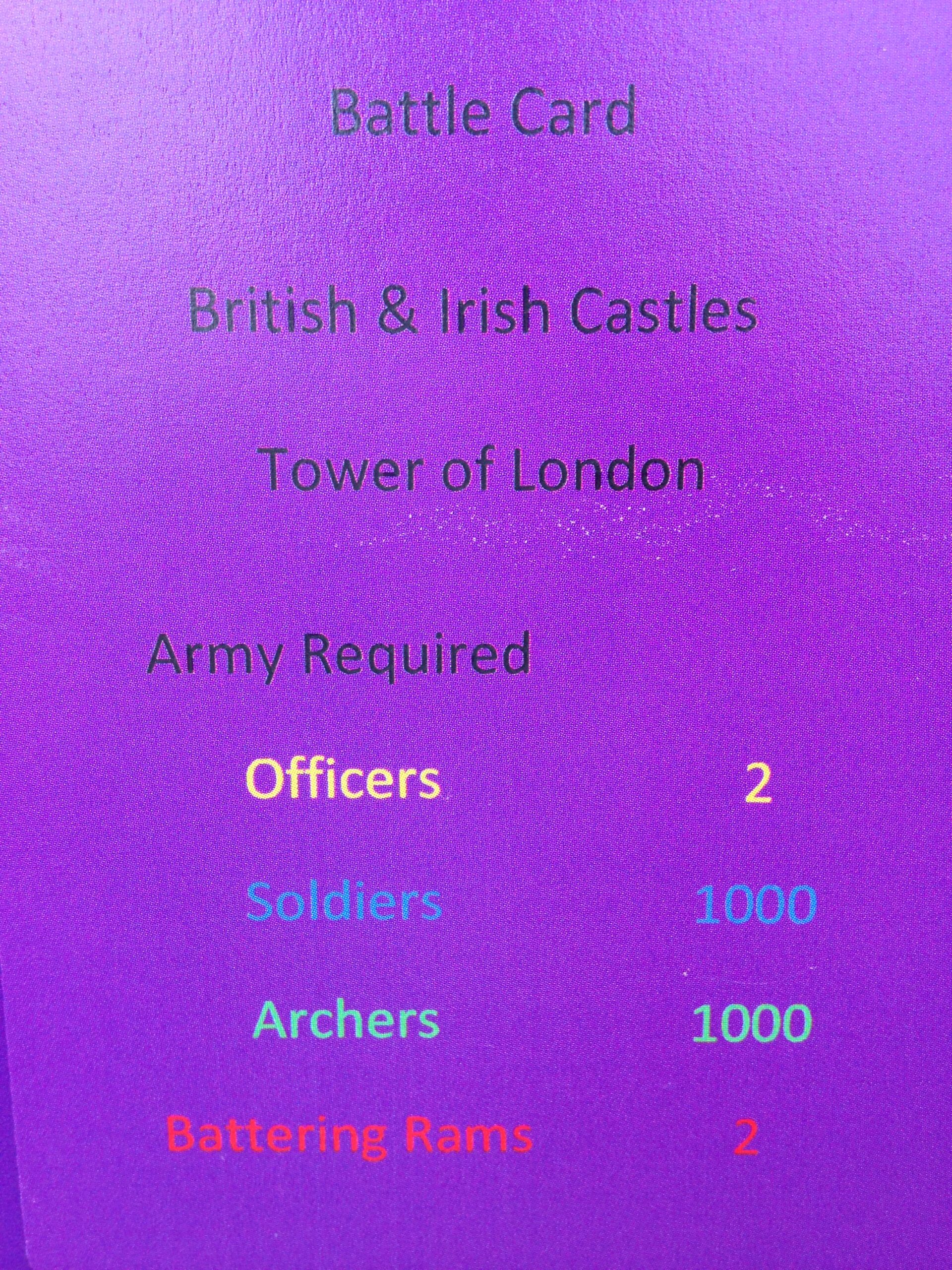 CA01 TOFGAM British & Irish Castles 8s Card Game - Image 4