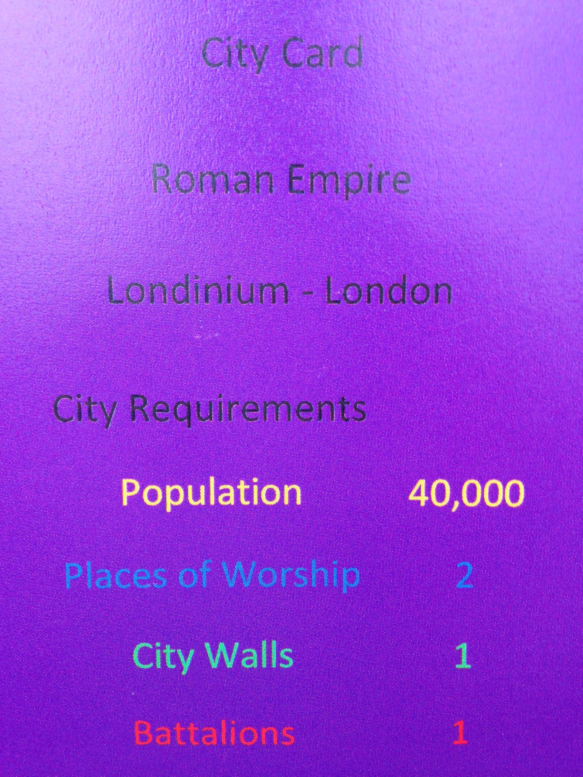 RO01 TOFGAM Roman Empire Britain 8s Card Game - Image 4