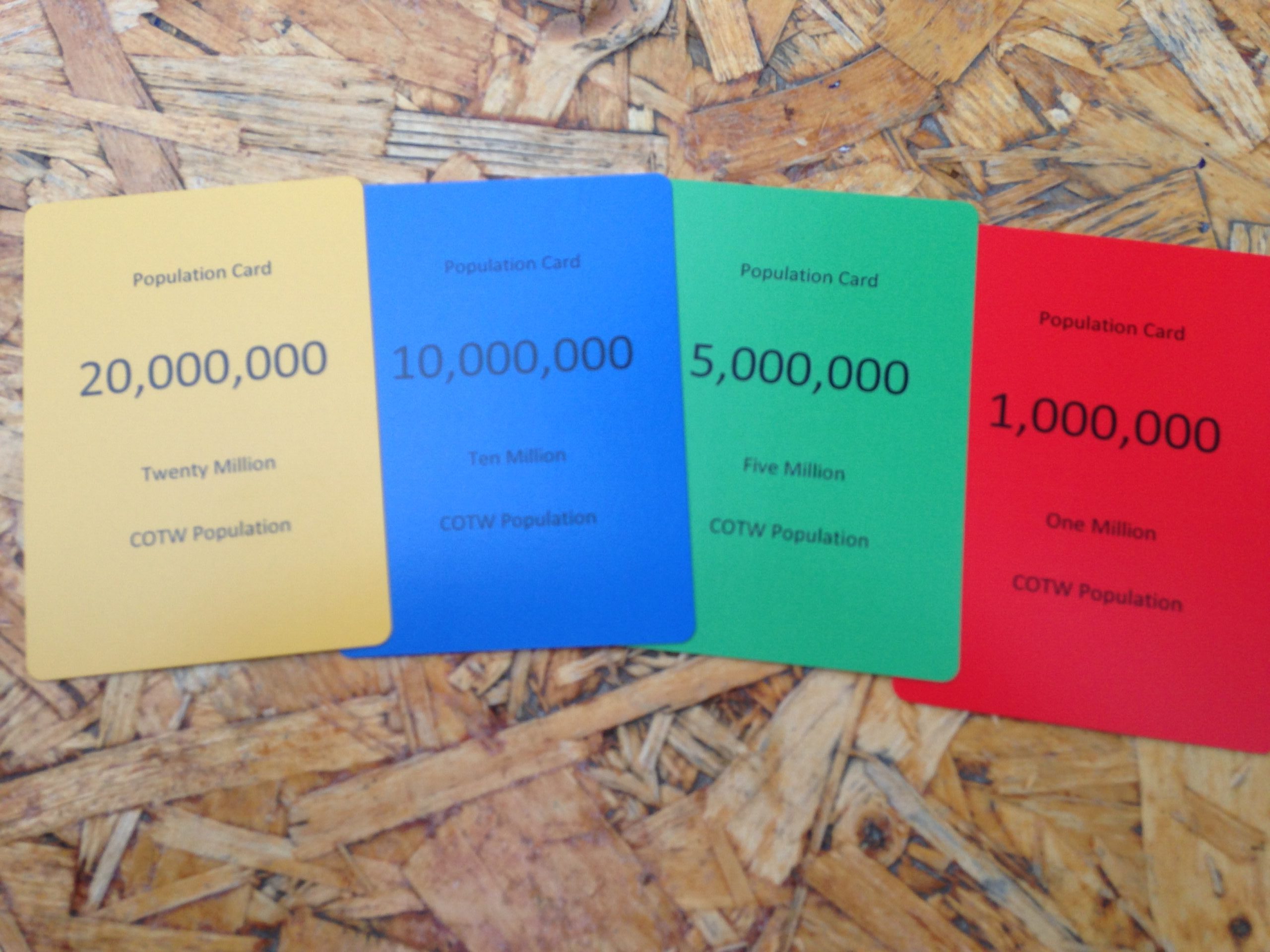 CP06 TOFGAM Countries of the World Population 6s Card Game - Image 3