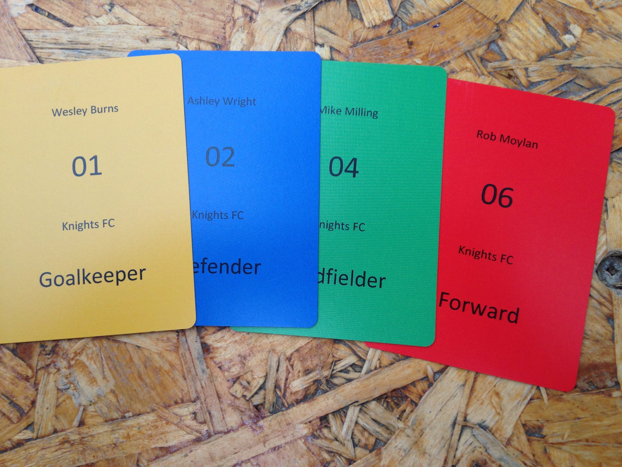 SP16 TOFGAM Knights Football 6s Card Game - Image 3